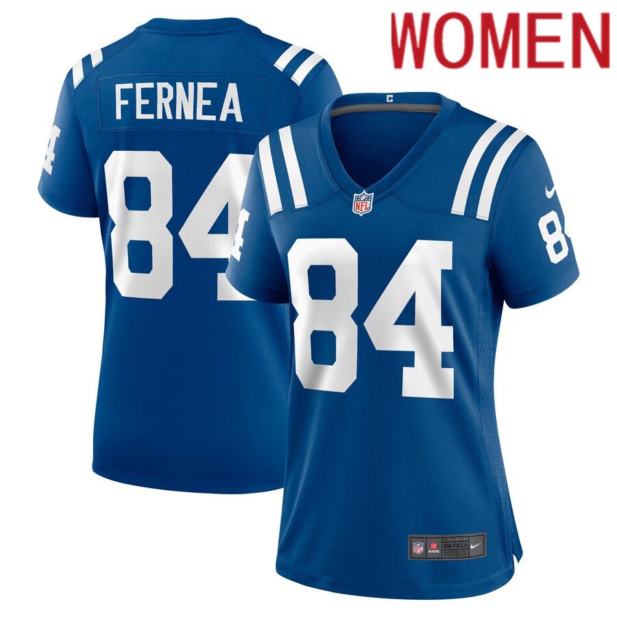Women Indianapolis Colts #84 Ethan Fernea Nike Royal Player Game NFL Jersey->women nfl jersey->Women Jersey
